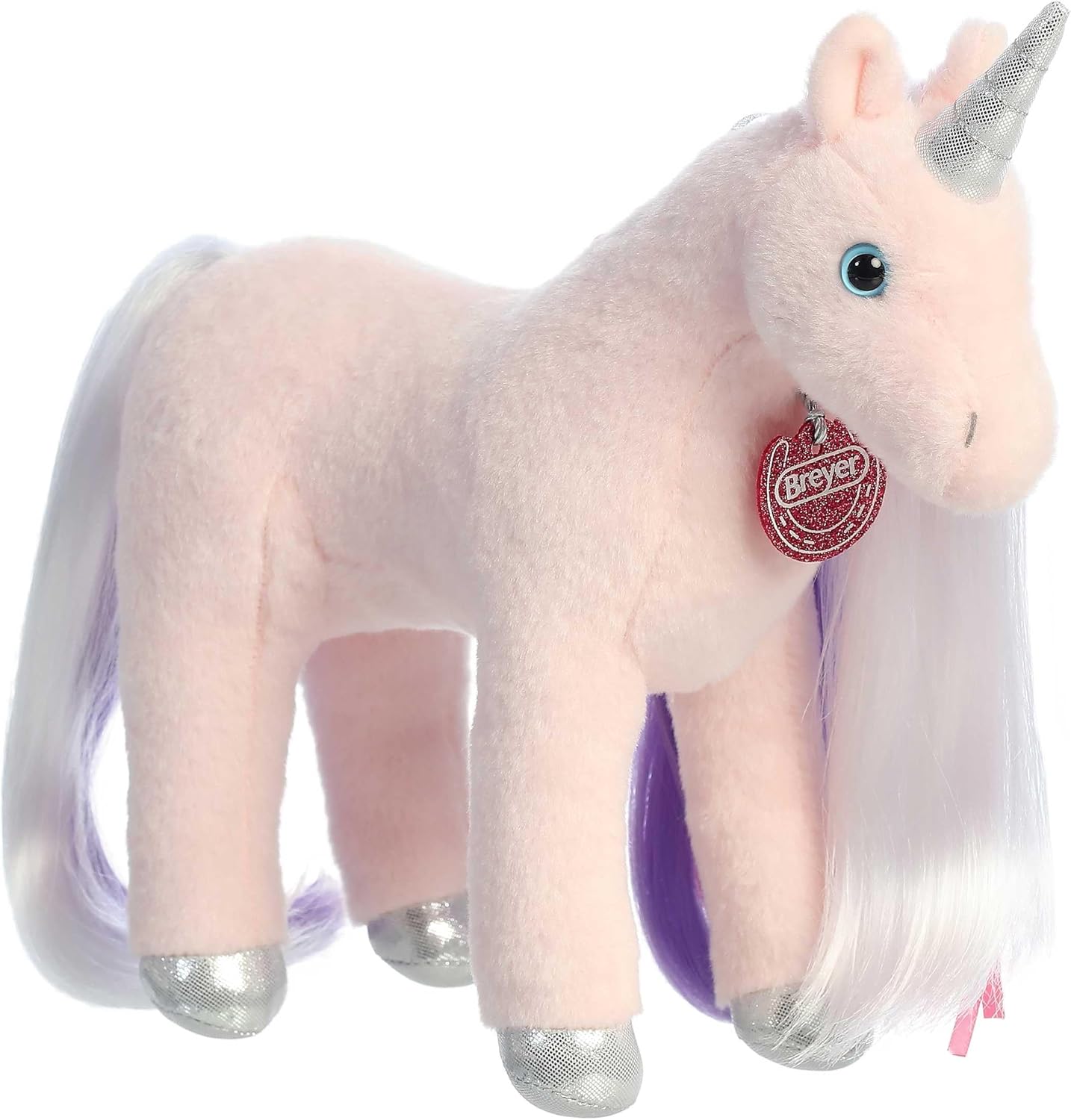 Aurora® Exquisite Breyer® Mane Event Starlight Unicorn Stuffed Animal - Realistic Detailing - Imaginative Play - Pink 12 Inches