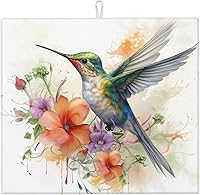 Vista 25 de Tapete de secado de platos de mármol blanco dorado para encimera de cocina, absorbente de 16 x 18 pulgadas, placa de microfibra de vidrio