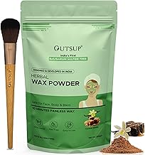 OUTSUP Herbal Wax Powder Cream For Hair Removal For Women & Men | India'S First Bas Free | Painless & Quick For Hair Removal | No Side Effects | For Bikini,Face,Body - 100Gm (Caramel Vanilla)