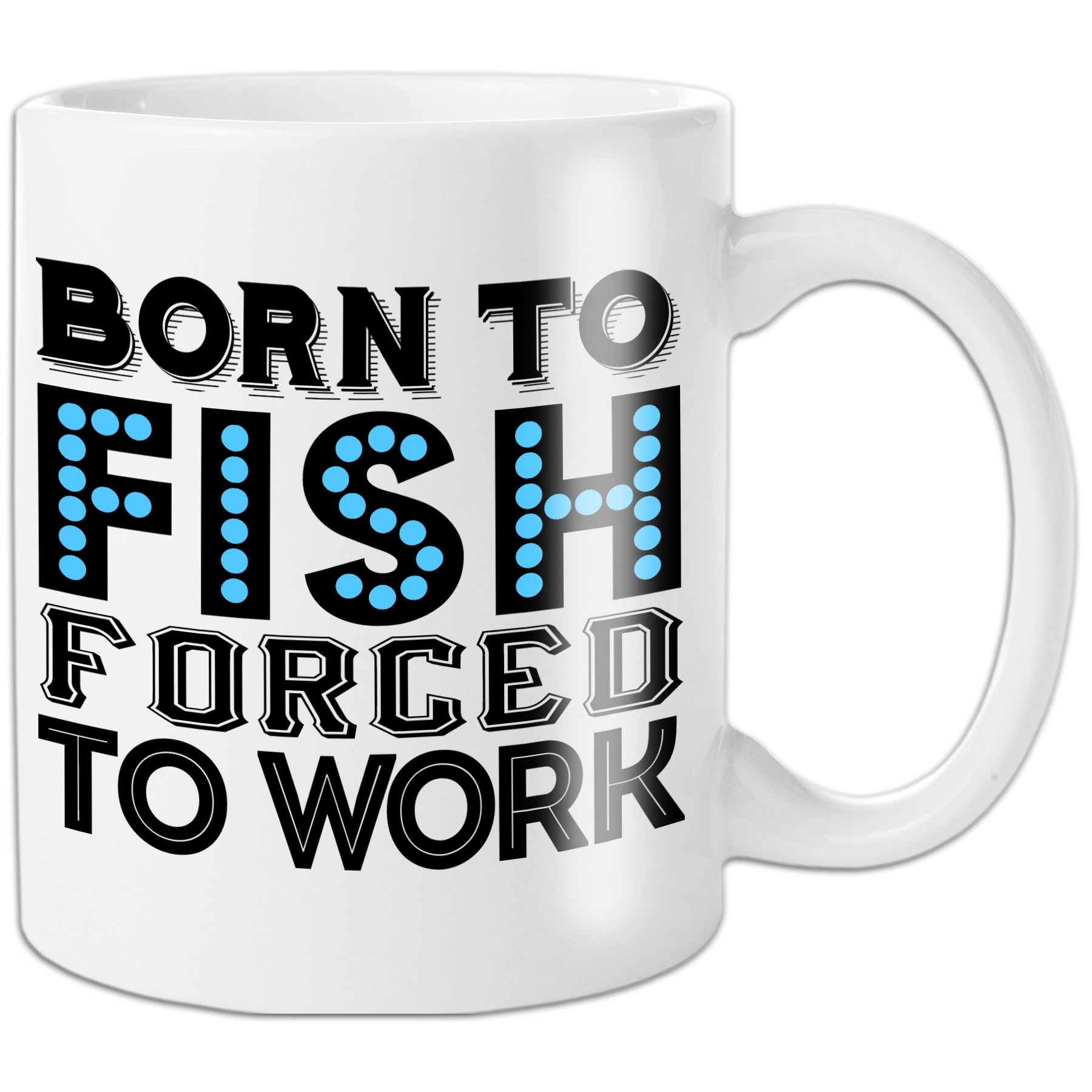 Fms Men's Born To Fish Forced To Work Mug