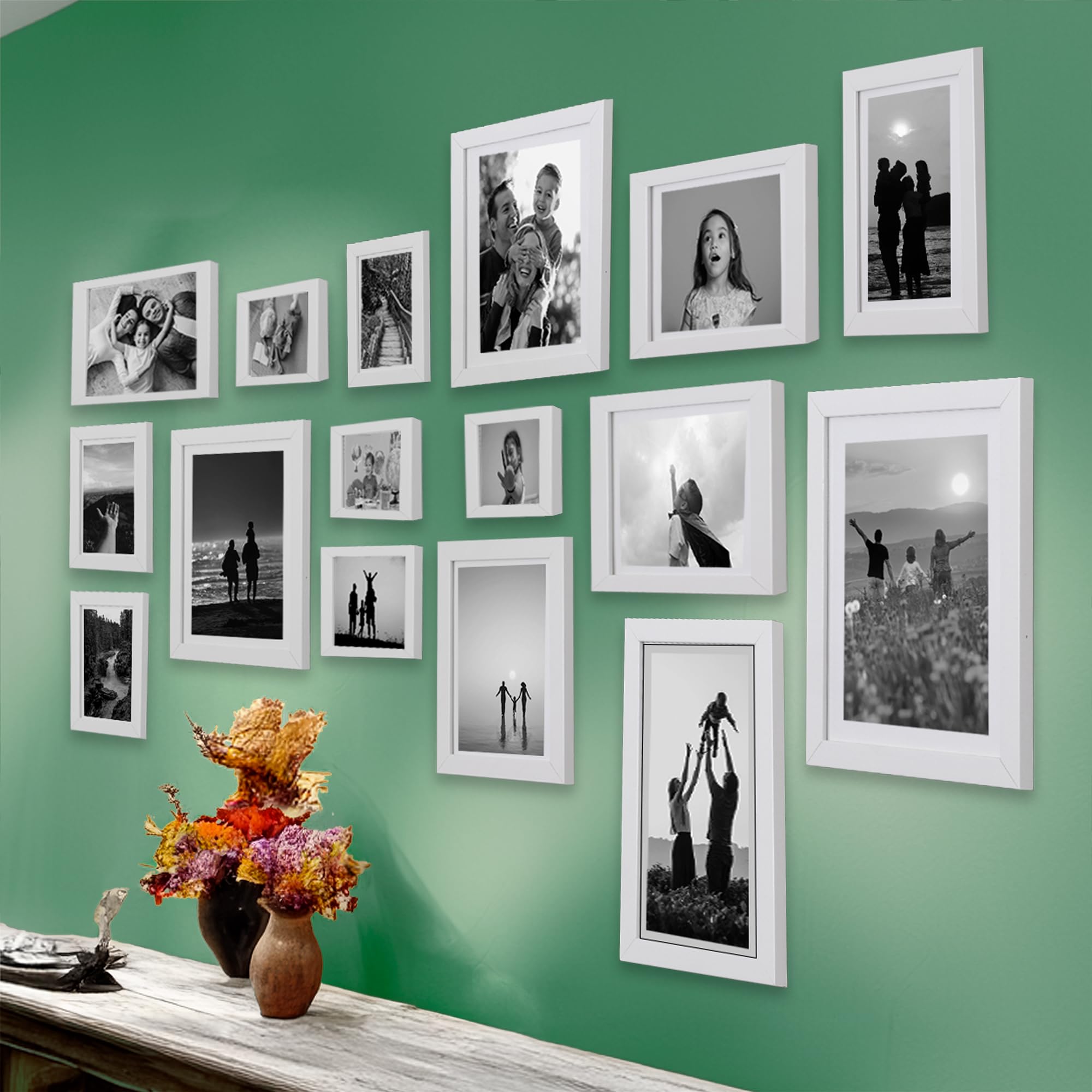 Dev Aastha Photo Frame For Wall | Wooden Frames For Wall Decor | White Photo Frame Set | Picture Frames | Rectangular Photo Frame For Home/Office | 6x10(2), 4x6(3), 8x10(3), 6x8(4), 5x7(4), Pack-16 (B0D56Z1513) Amazon Price History, Amazon Price Tracker