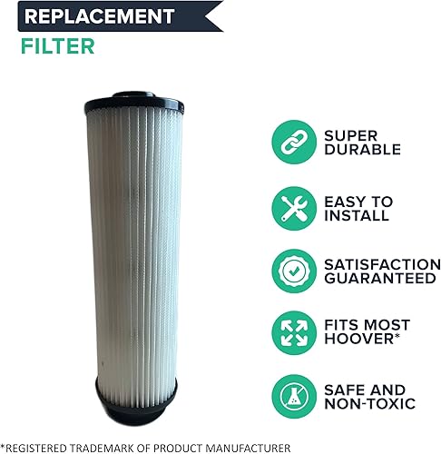 Miniatura 2 de Crucial Vacuum Piezas de repuesto de filtro compatibles con Hoover Parte # 471062, 40140201, 43611042, 42611049, F923  Se adapta al filtro Hoover