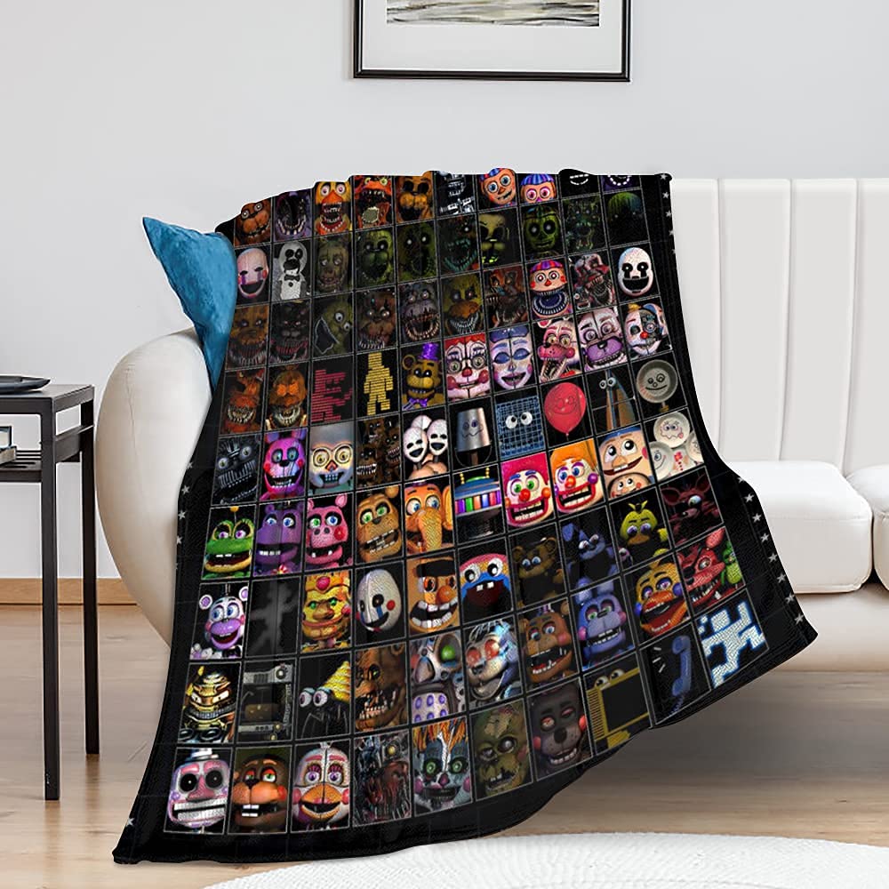 HYN Blankets Soft Warm Throw Blanket Flannel Throws Fleece Bedding Rug for Bed Sofa Blanket 100x130cm