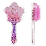 Zou.Rena Little Girls Hair Brush Easily Brushed Through Tangles-No Liquid,Glitter Confetti Unicorn Gifts Play for Kids Age 3-8(purple)
