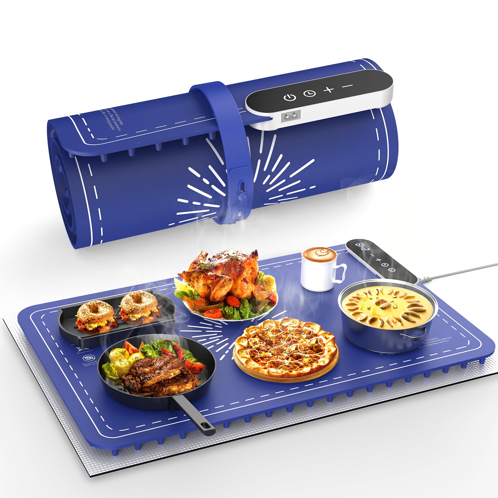 【王道雑誌で紹介】保温プレート 高速電気保温トレイ 9段階の温度調整40℃〜120℃ フードウォーマー 多機能食品断熱ボード チャイルドロッ Amazon.co.jp: 【王道雑誌で紹介】保温プレート 高速電気保温トレイ 9