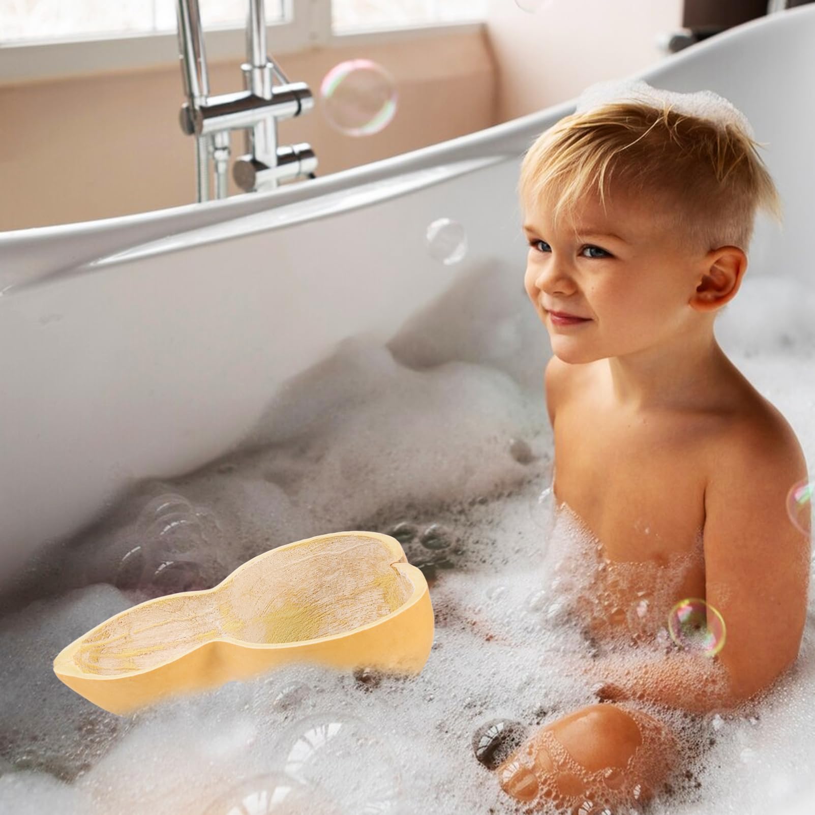 MAGICLULU 4pièces Louche Gourde Chinoise Pour Bain Et Spa Outil Multifonctionnel Pour Lavage De Cheveux Cuisine Jardinage Et Plus