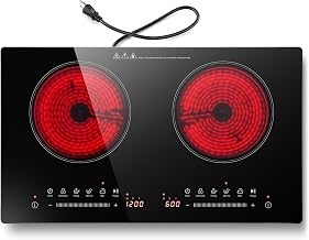 24-Inch Two-Burner 1800W Ceramic Electric Cooktop