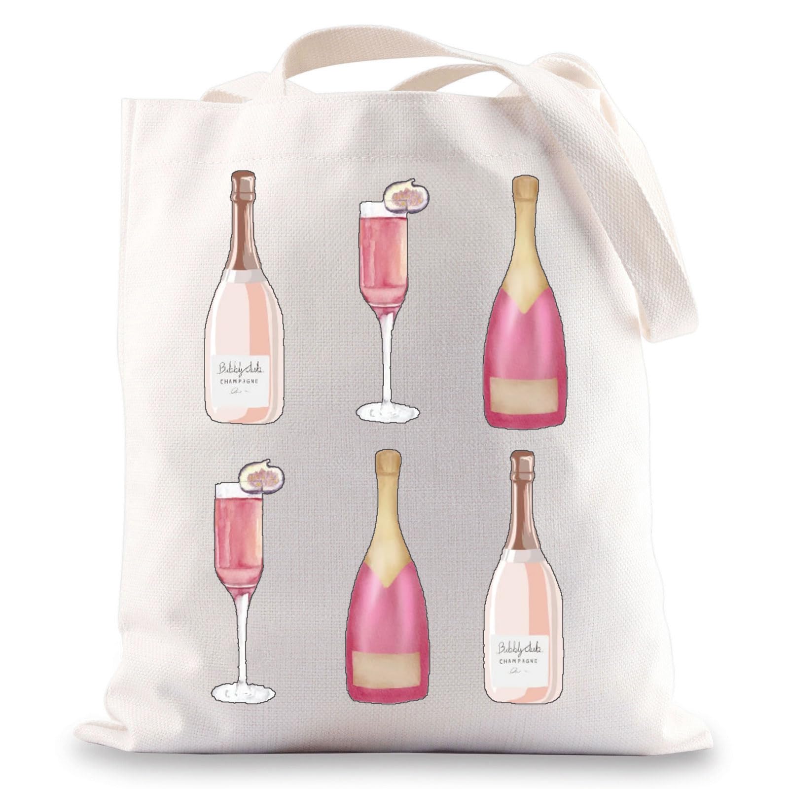 JNIAP Champagne Tote Bag Champagne Lover Gifts Champagne Shoulder Bag Champagne Bachelorette Tote Bag