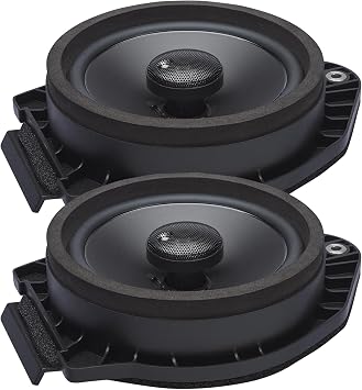 PowerBass OE652-GM2 6.5" 2 Direct Fit Premium OEM Replacement Coaxial Speakers Compatible with Select Chevy/GMC Vehicles