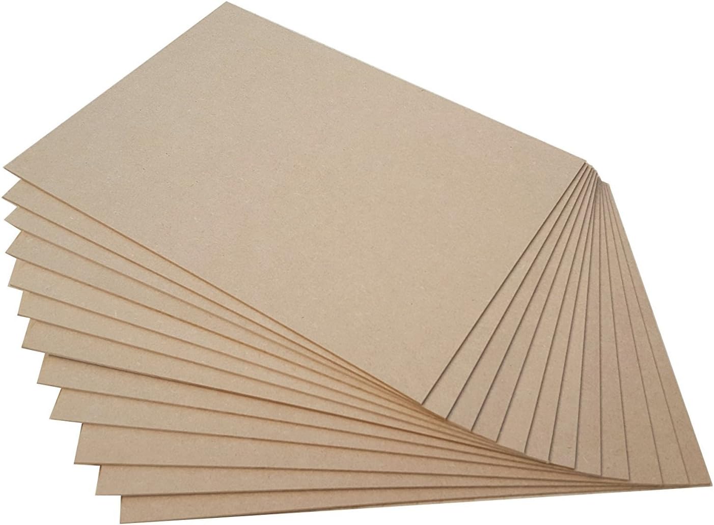 LaserSmithPack of 10 MDF Blank Sheets 3mm Thick, A5, A4 & A3 Size, Safe for Laser and Pryography… (A3 (420x297mm))