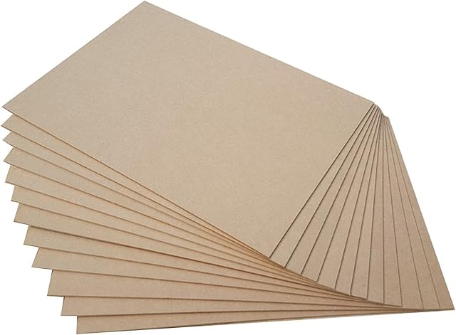 Pack of 10 MDF Blank Sheets 3mm Thick, A5, A4 & A3 Size, Safe for Laser and Pryography (A3 (420x297mm))