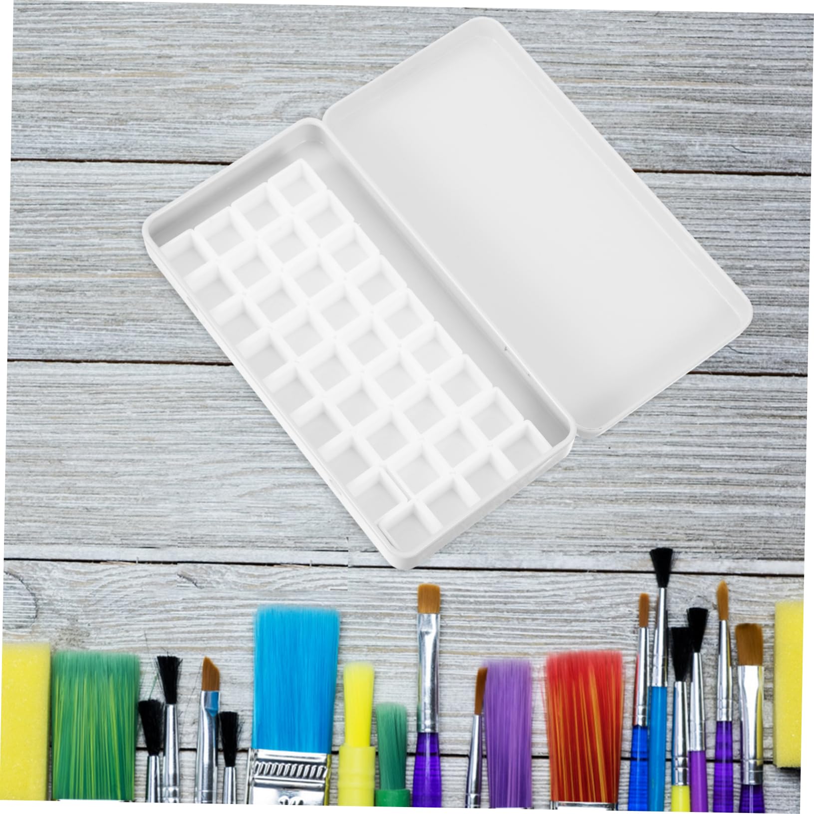 3ensembles Boîte De Mélange De Pigments à Peinture Métal Palette Aquarelle Vide Étui De Rangement Portable pour Artistes pour Et Créatif