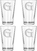 Vista 8 de Juego de 4 monogramas de copa de cerveza (M)