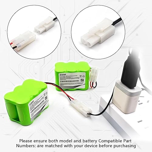 Miniatura 5 de Paquete de 2 baterías Ni-MH de 6 celdas de 7.2 V 3000 mAh con enchufe Tamiya estándar y cargador USB para autos a control remoto, camiones, buggies,