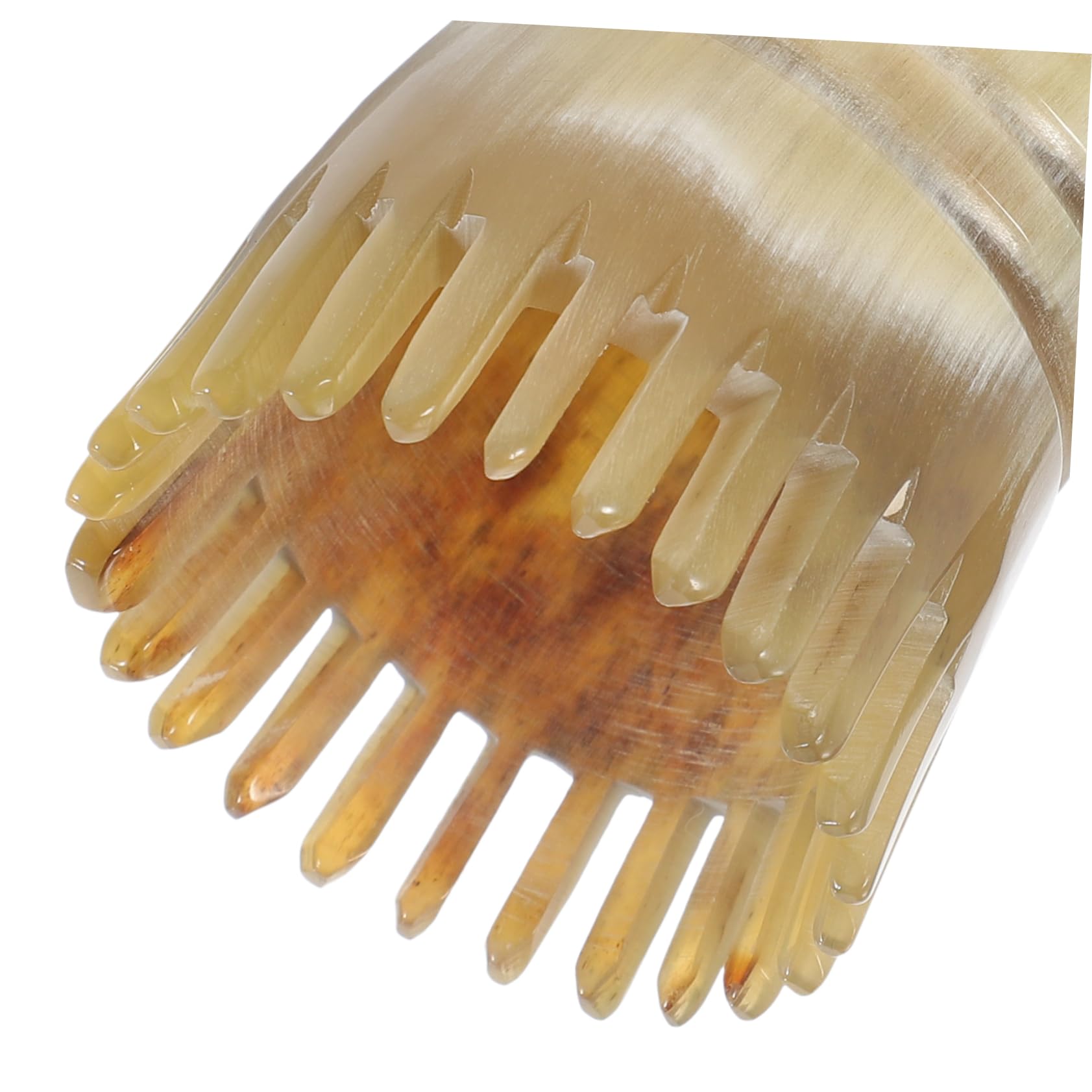 FRCOLOR 4piezas Peine De Masaje Para Cabelludo De Cuerno Natural Estimula La Circulación y Alivia El Estrés Peine Para Tratamientos Capilares y Masajes Relajantes
