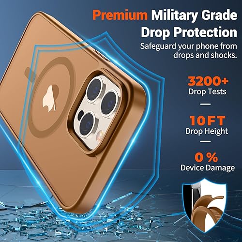 Miniatura 825 de SUPFINE Funda magnética para iPhone 11 (compatible con MagSafe) (protección contra caídas de grado militar), translúcida mate a prueba de golpes