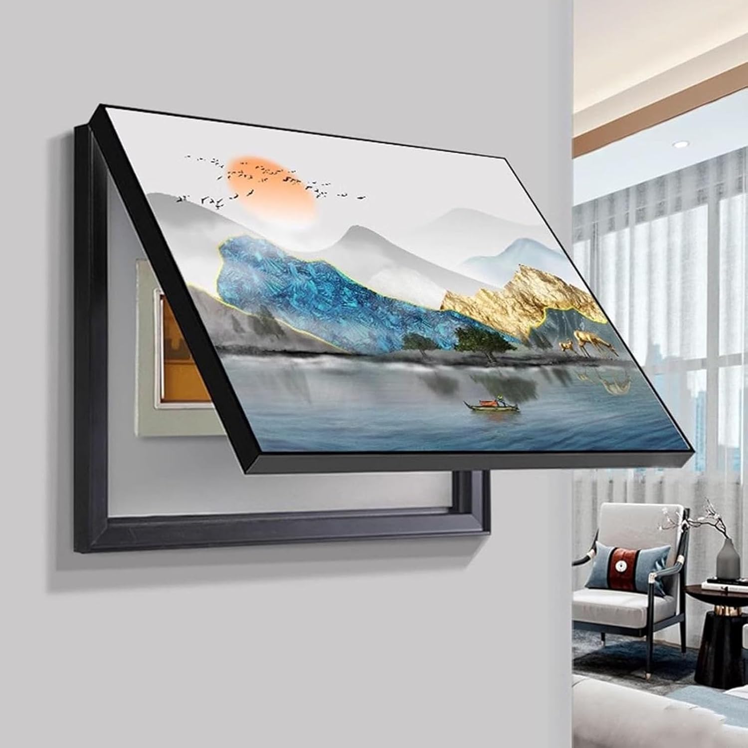 虹色風鈴 2017年製 木箱付き Mサイズ Sghrスガハラ Sghr＞虹色 風鈴 M