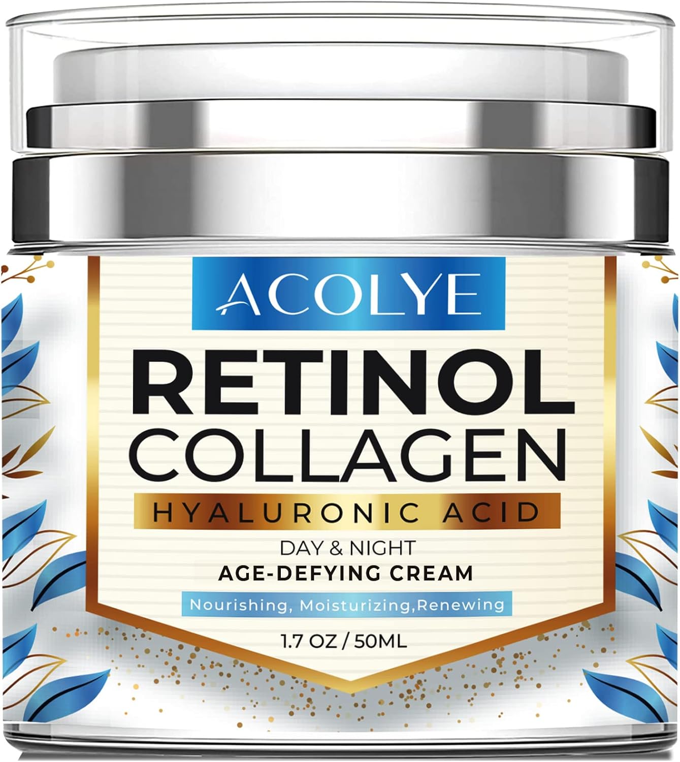 Crème au collagène pour le visage, hydratant pour le visage avec acide