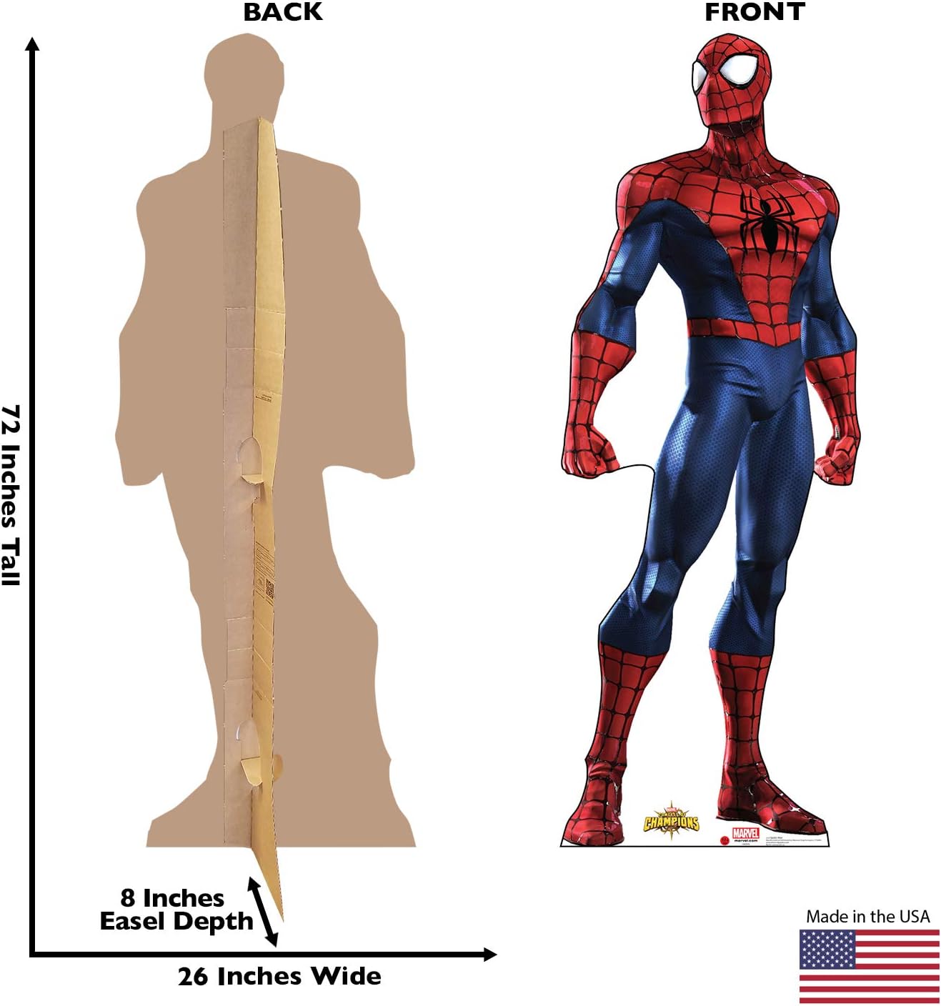 Cardboard People Spider-Man Life Size Cardboard Cutout Standup - Marvel: Contest of Champions