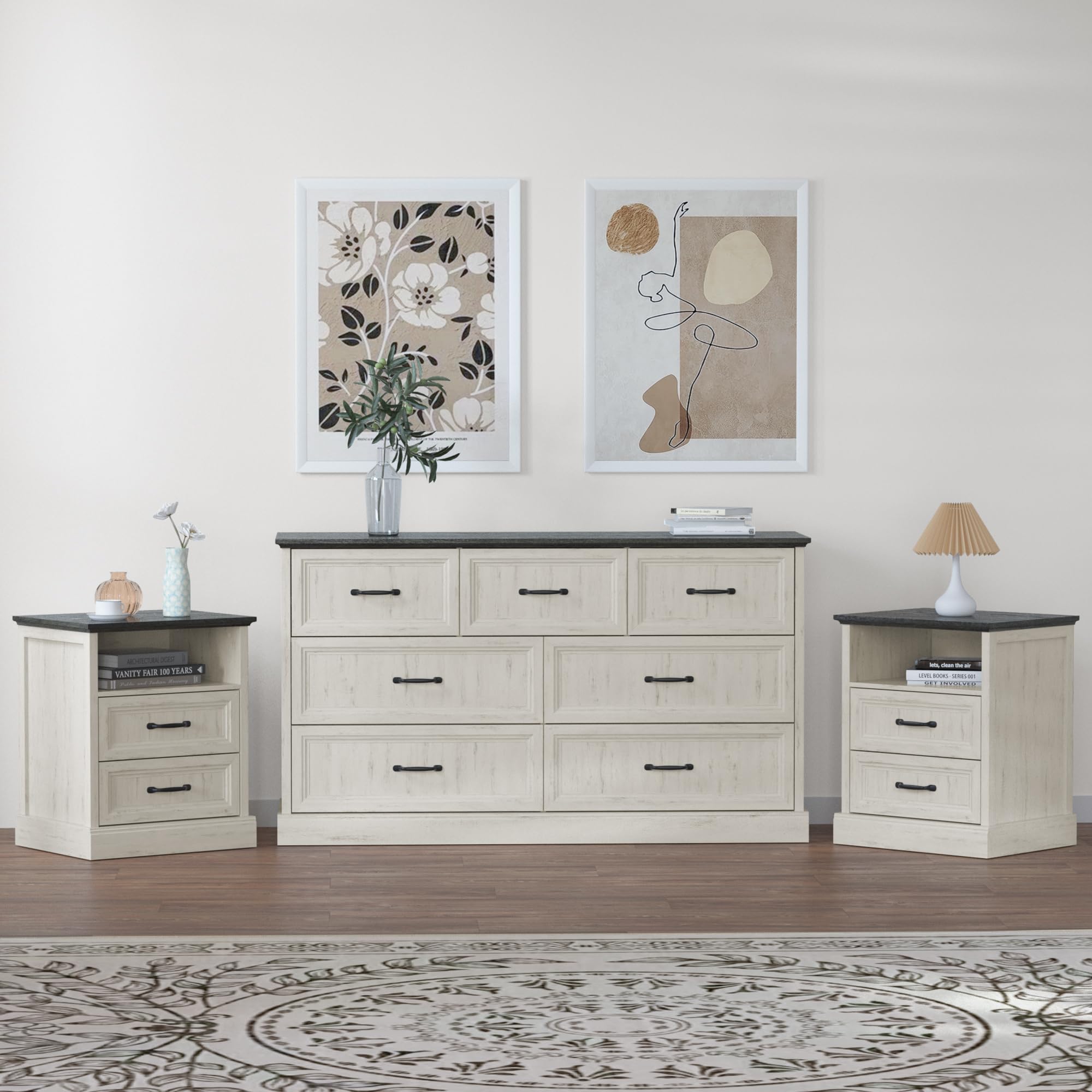 Tradare Farmhouse Brown Set