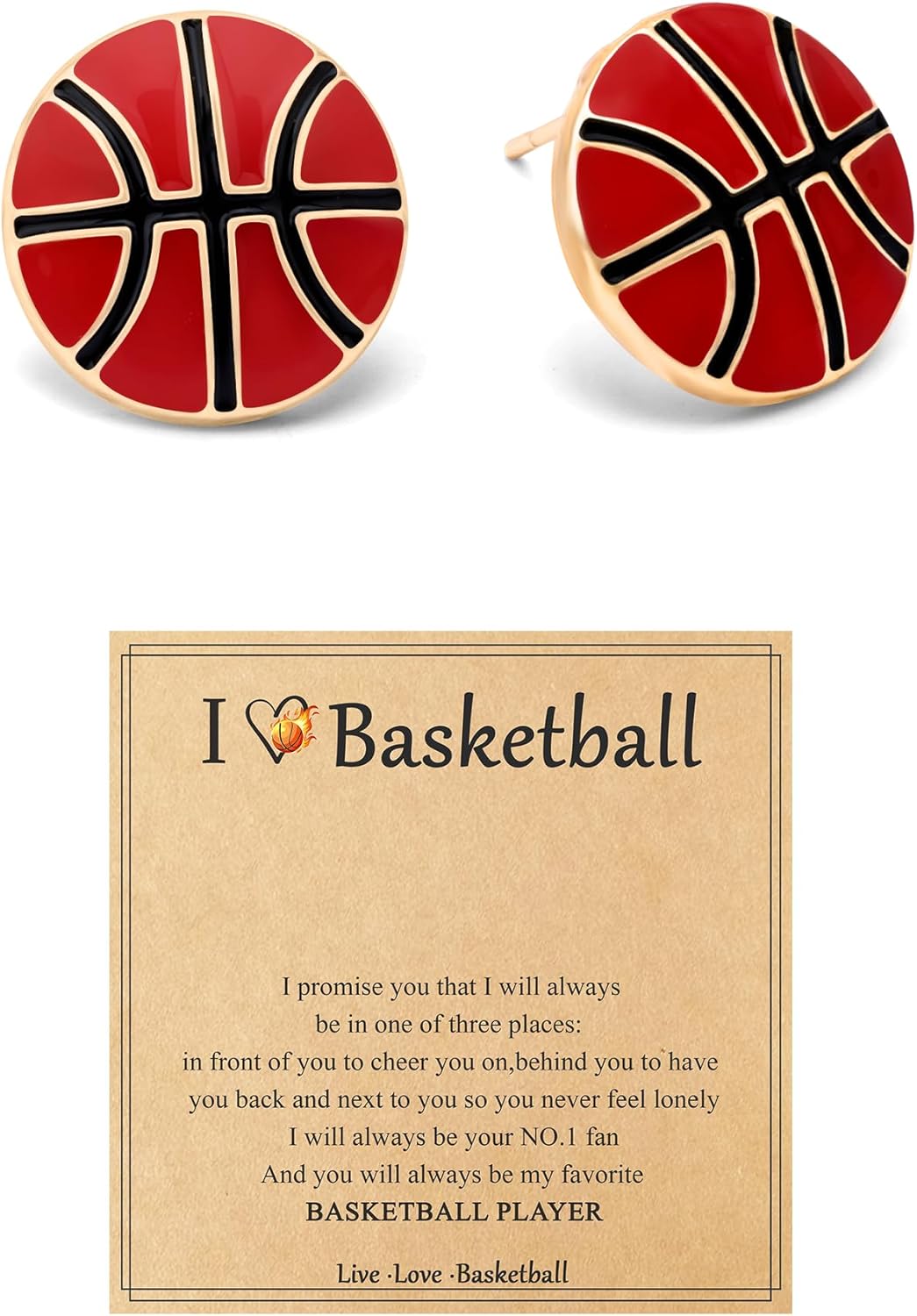 Gold Stud Earring Gifts For Teens Women Hypoallergenic Golf Baseball Football Basketball Soccer Volleyball Sport Earrings For Women