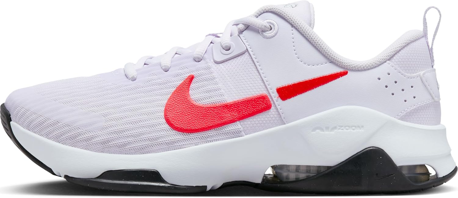 Nike Women's Zoom Bella 6 Low, Barely Grape Bright Crimson Black White, 8 US