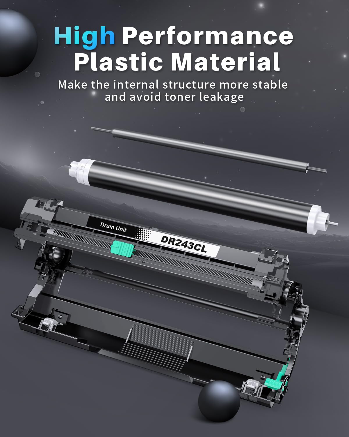 INK4U Tambour DR243CL Compatible pour Brother DCP-L3550CDW DCP-L3510CDW MFC-L3770CD HL-L3230CDW HL-L3270CDW MFC-L3750CDW MFC-L3730CDN (4pack)
