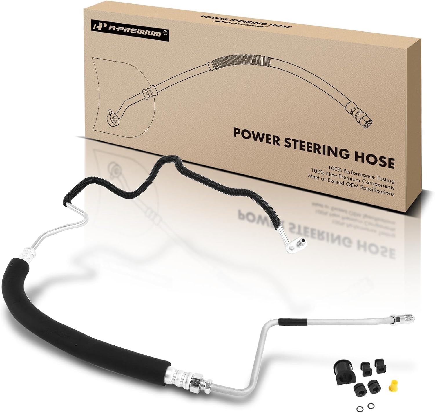 A-Premium Power Steering Pressure Line Hose Assembly Compatible with Nissan - 2013-2018 - Altima L4 2.5L Pump To Gear