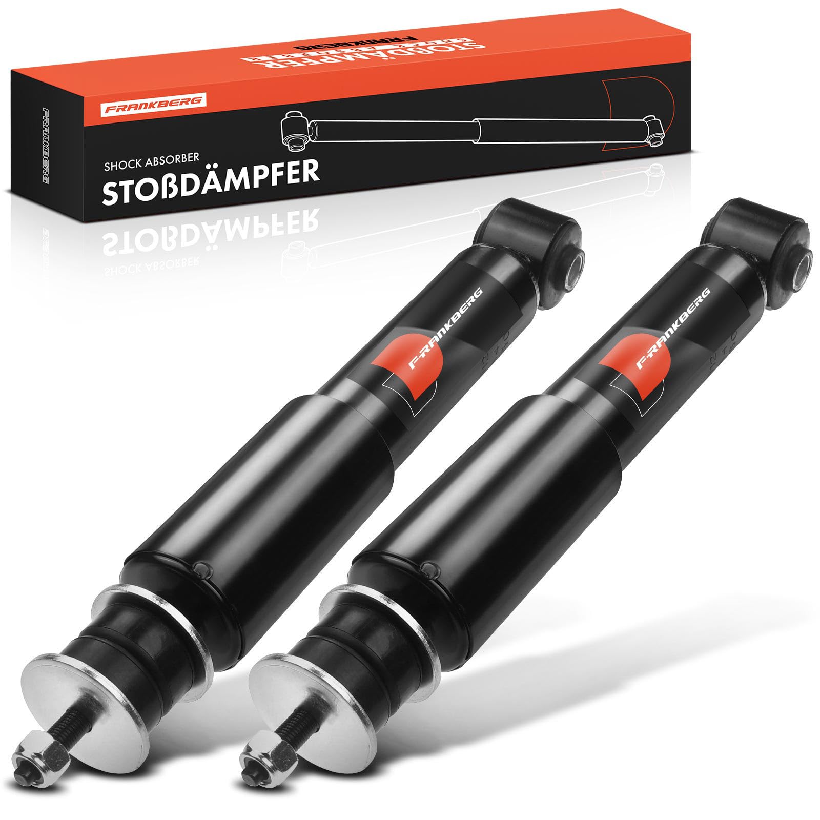 Frankberg 2x Ammortizzatori Per Sospensioni Ammortizzatori Per Telaio Anteriore Sinistro Destro 289,5mm Pressione Del Gas Compatibile Con Transporter IV Bus 70B 70C 70J 70K 7DB 7DC 7DJ 7DK 170880 - Foto 4