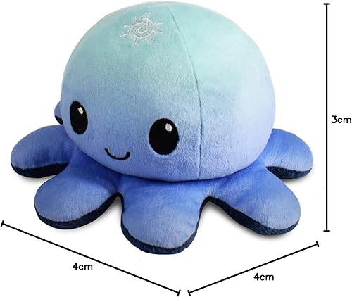 Miniatura 6 de TeeTurtle  El peluche original reversible de pulpo  Diseño patentado  Día y noche  Muestra tu estado de ánimo sin decir una palabra Enfadado y