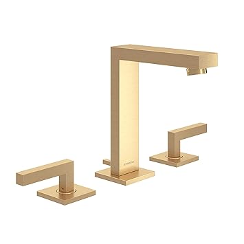 Symmons SLW-3612-BBZ-1.0 Duro Two Handle Widespread Lavatory Faucet, 1.0 GPM, Brushed Bronze