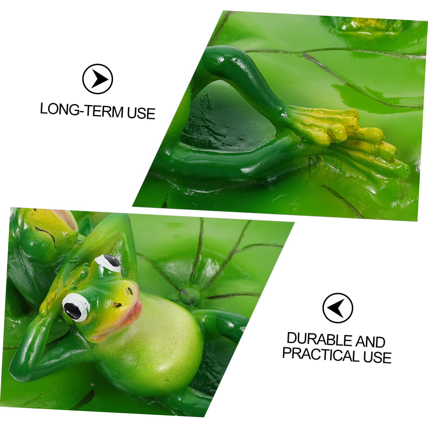 HEMOTON 2 Pièces Ornement de Résine Flottante pour Décoration de Jardin Étang Statue Décorative Résine pour Aquarium Décor de Salon