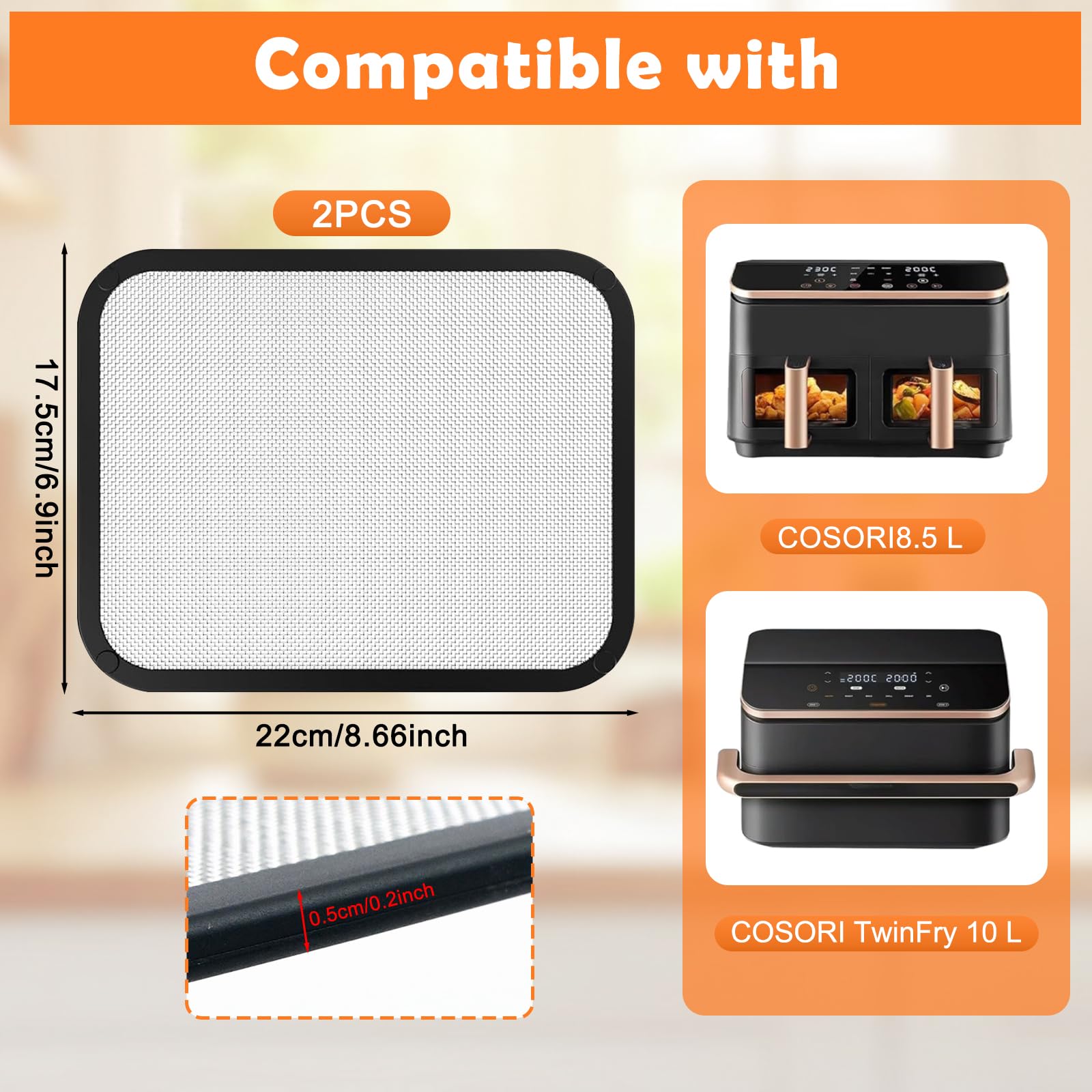 Paraschizzi Magnetico Per Friggitrice Ad Aria Cosori E Philips: Tiene