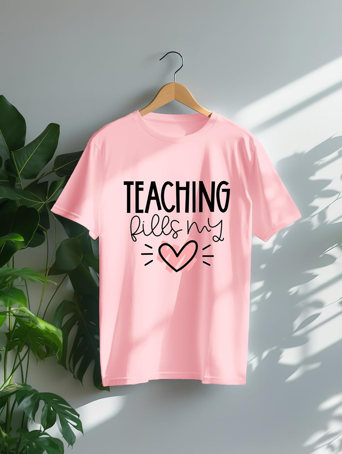 Teacher Shirt Women Teaching Fills My Heart Printed T-Shirt Casual Teachers Tee Tops - Image 5