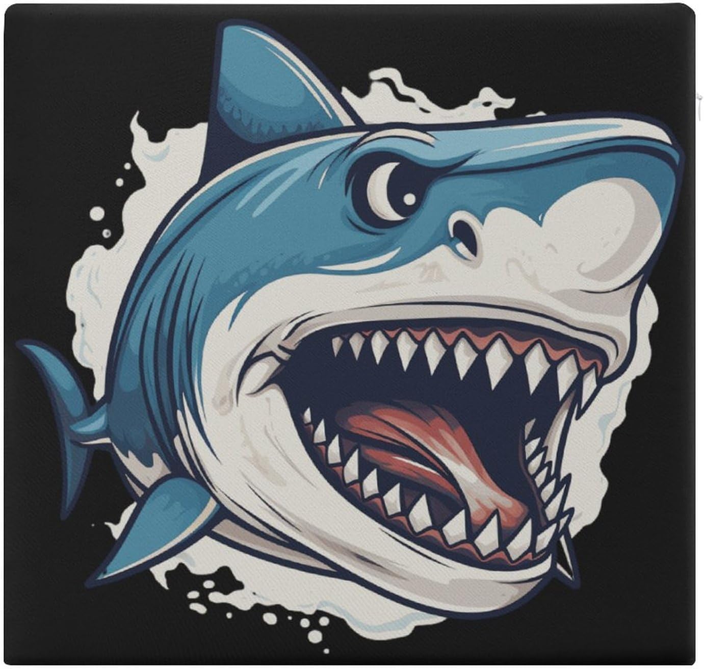 Shark Floor Pillow Meditation Yoga Cushion Square Chair Cushion Pillows Seating for Adults