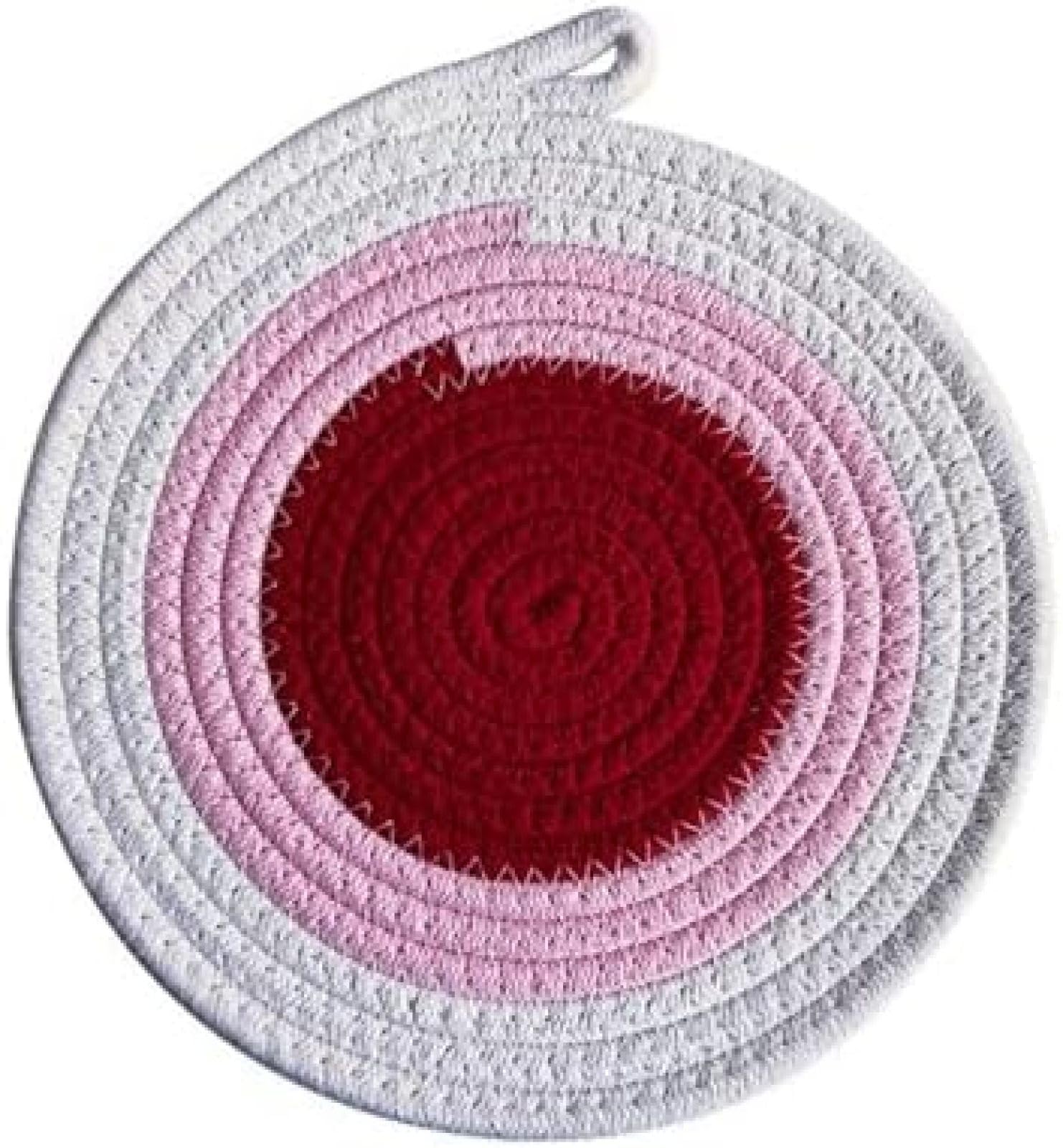 Set de table antidérapant avec trou de suspension bleu et rouge