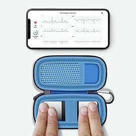 Heart Monitor Case Compatible with AliveCor Kardia Mobile ECG/for KardiaMobile 6L for Apple and Android Device - CASE ONLY (Dark Blue)