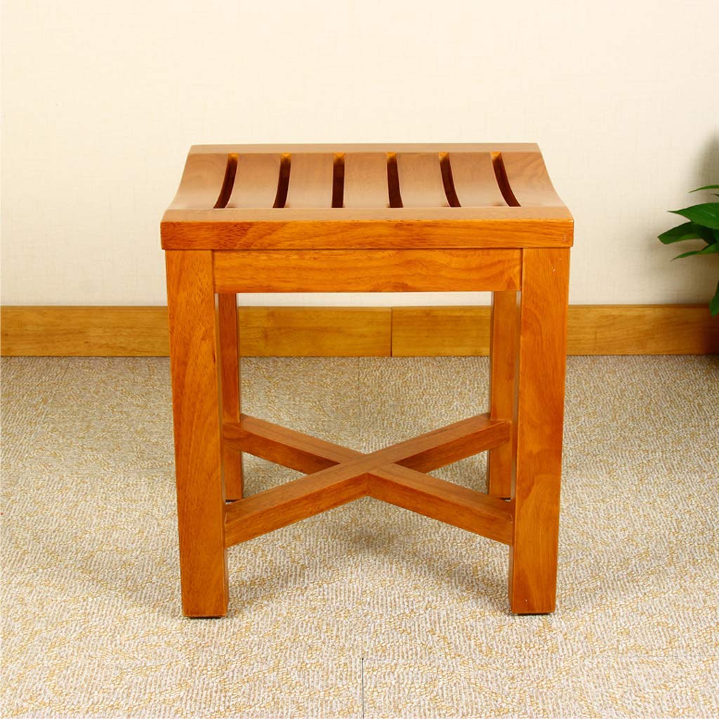 Amazon.co.jp: デラックス版木製バスチェア湾曲したデザイン防水滑り