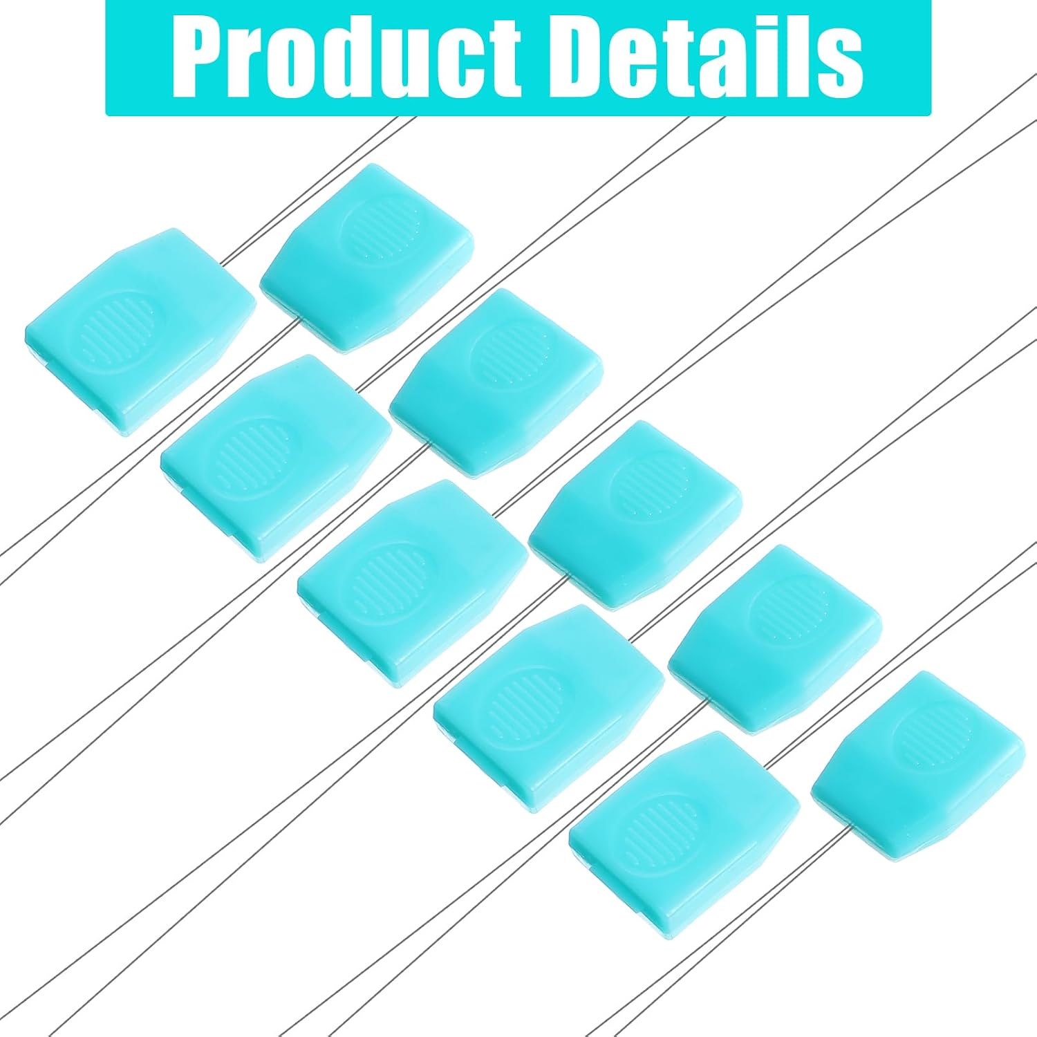 20 PCS Long Needle Threader, 7.87 Inch Long Punch Needle Threader Stitching Sewing Accessories for Embroidery Hair Extensions Cross Stitchs DIY Sewing Craft Works