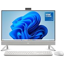 Dell 27 All-in-One Desktop, FHD, Intel Core 7 150U, 16GB, Windows 11 Home | Intel Graphics, 1TB NVMe SSD, Wi Fi 6E, Bluetooth 5.2, Stereo Speakers, 5MP IR Tilt Camera, Keyboard & Mouse, EC27250