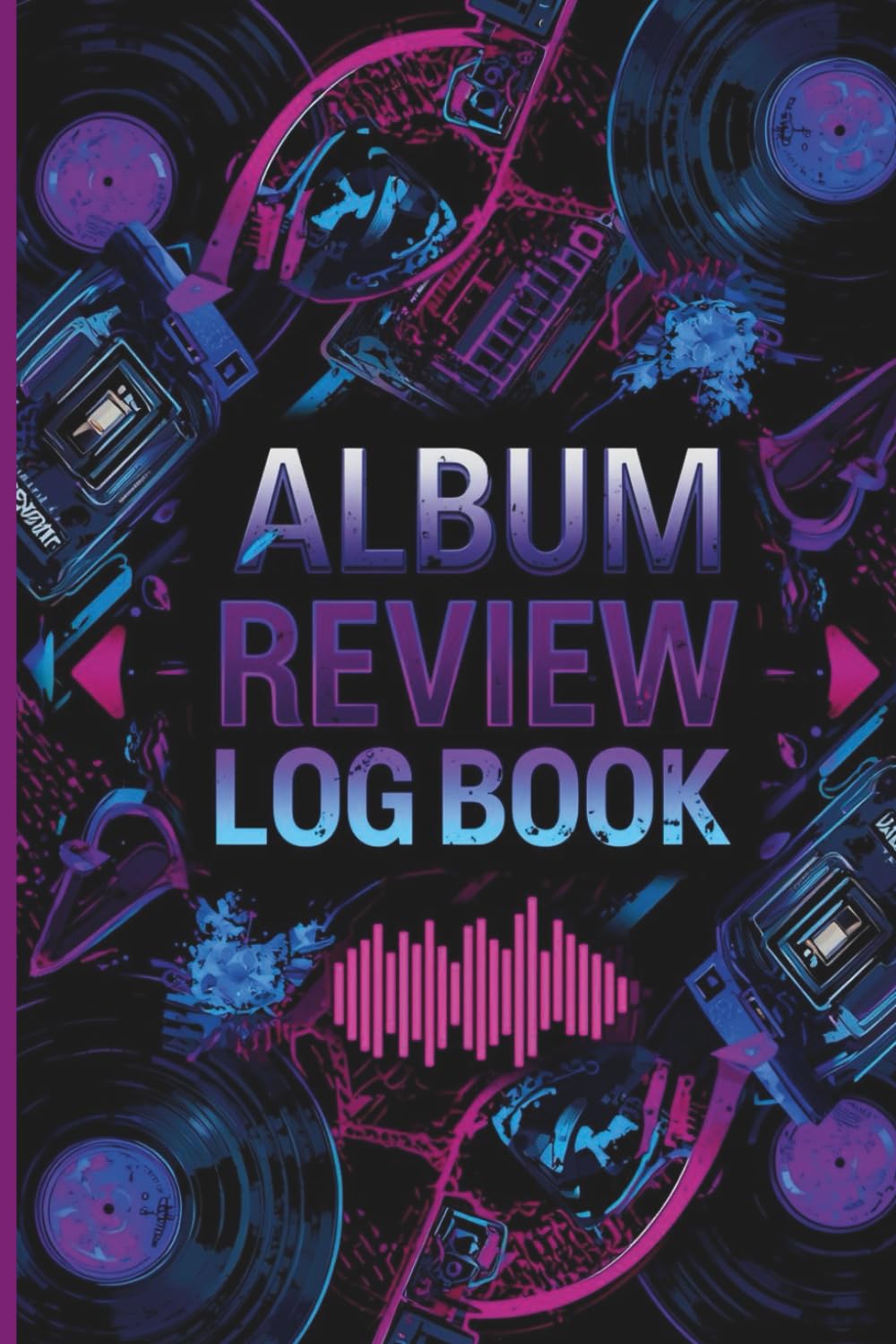 Music Album Review Log Book 6x9 | 120-Page Logbook for Rating Albums, Songs, Artists & Listening Notes