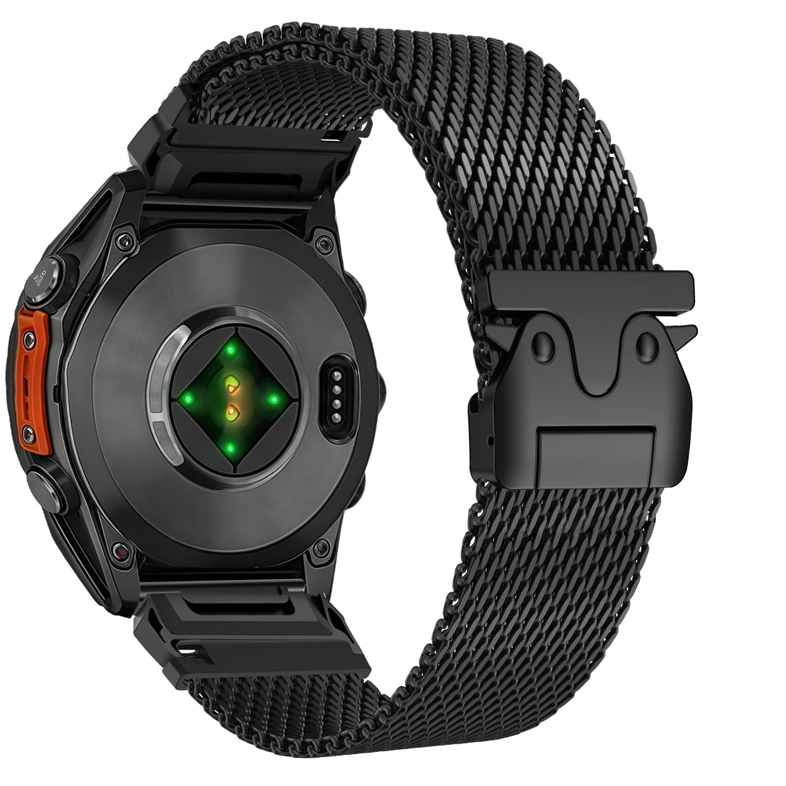 Titane Bracelet pour Garmin Fenix 7, 22mm Remplacement Quick-Fit Titan Milanaise Bracelet pour Fenix 8 47mm, FEnix 6, FEnix 6 Pro, FENix 5, FENix 5 Plus, Forerunner 935 945, Instinct 2