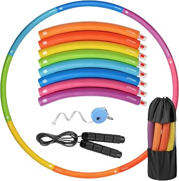 Phobby Weighted Exercise Hoop for Adults, Adjustable Fitness Hoop