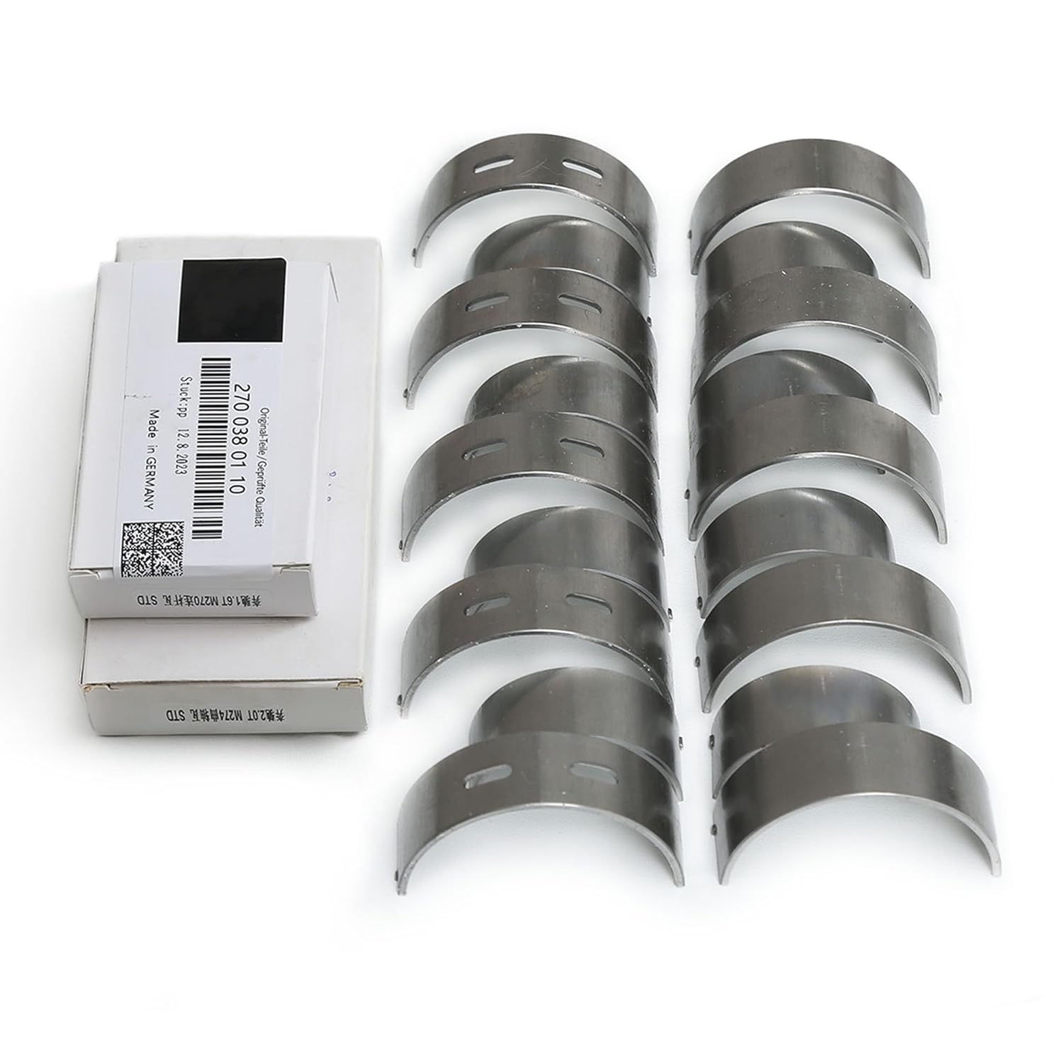 2700330201 2710380110 Main Bearing & Connecting Rod Set Replacement for Benz SLC-Class (R172) A-Class (W176) B-Class (W246) CLA-Class C-Class GLA GLC X253 (Main & Rod Bearing)