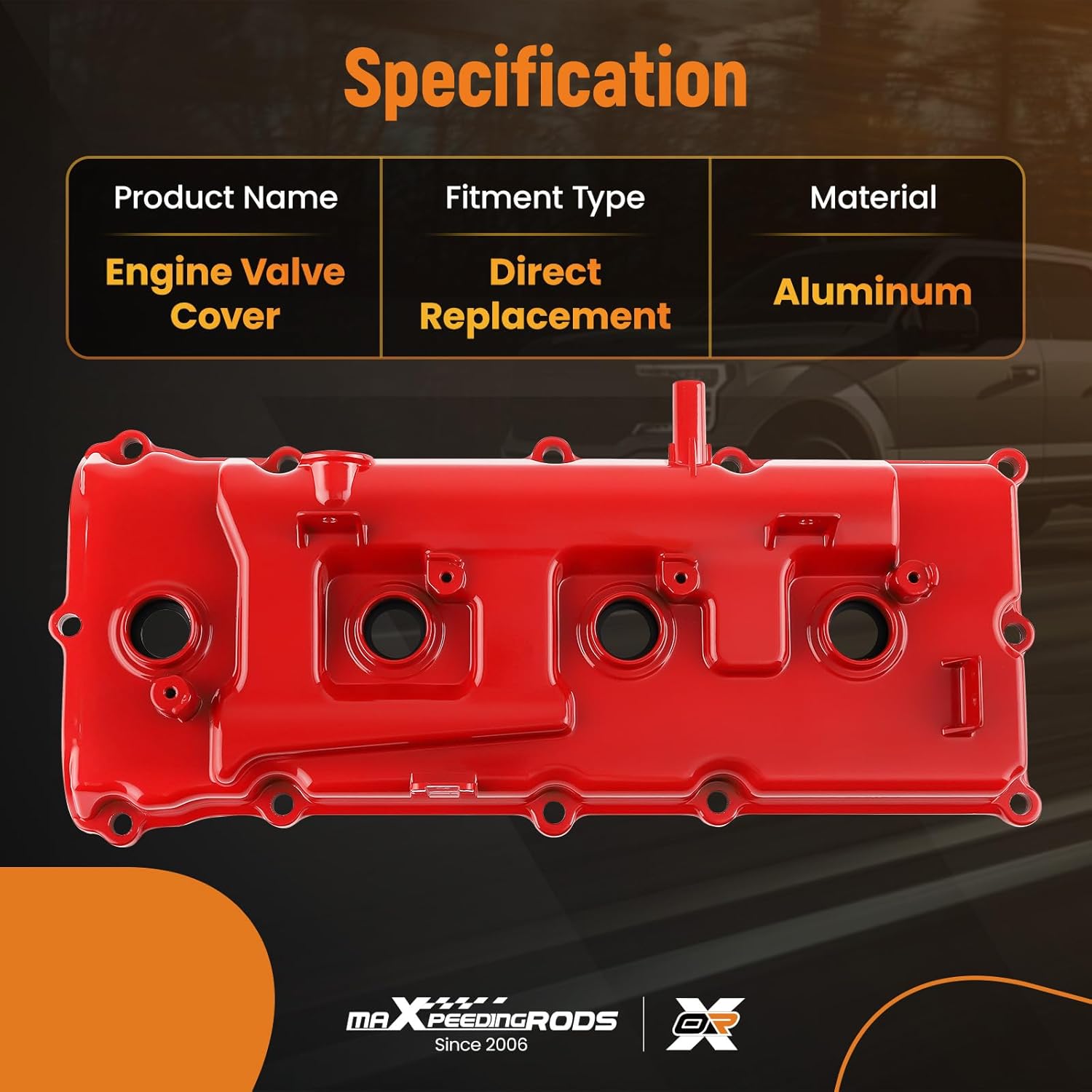 maXpeedingrods Upgraded Aluminum Engine Valve Cover for Infiniti QX56 for Nissan Armada Pathfinder Titan NV2500 NV3500 VK56DE 5.6L 2004-2016 Replace 13264-ZE01A 13264-ZE00A