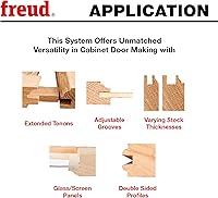 Vista 5 de Freud 54-760: Cortador adicional de puerta de vidrio/pantalla para carril ajustable Premier y pedazo de Stile