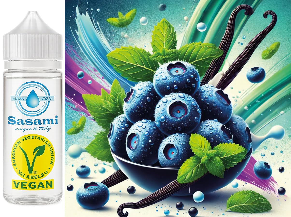 Vaya Blue – jagoda–wanilia–mięta aromat wegański – Sasami koncentrat – 100ml