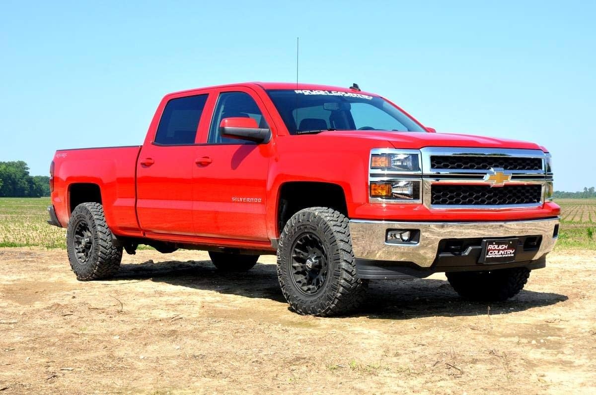 Rough Country 2" Leveling Lift Kit for Chevy Silverado & GMC Sierra 2500HD (2001-2010) w/FT Codes - Increases Ground Clearance, Easy Bolt-On Install