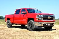 Vista 4 de Rough Country Kit de nivelación de elevación de 2" para Chevy Silverado y GMC Sierra 2500HD (2001-2010) con códigos FT - Aumenta la distancia al