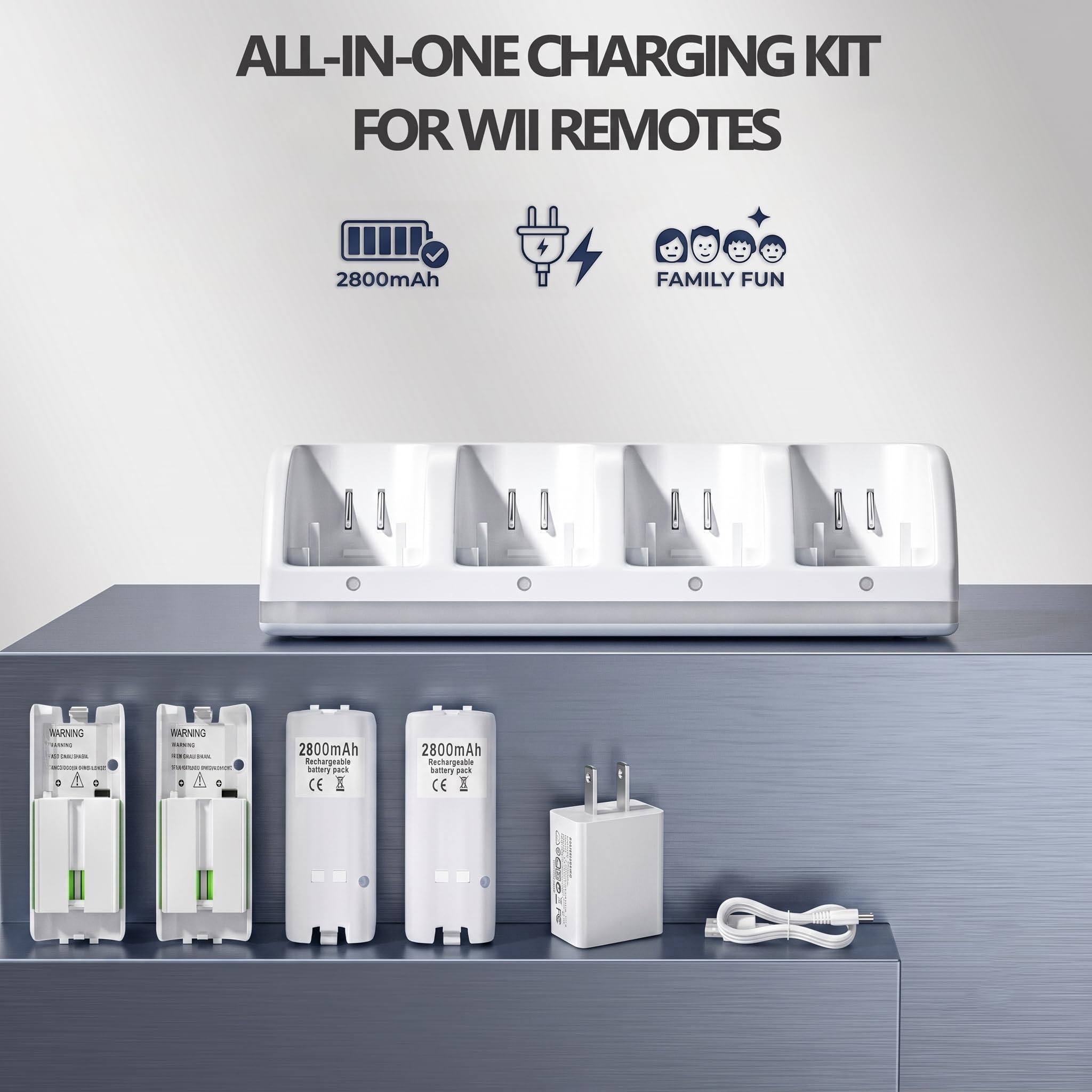 Amazon.com: 4-in-1 Charging Station for Wii&Wii U Remote